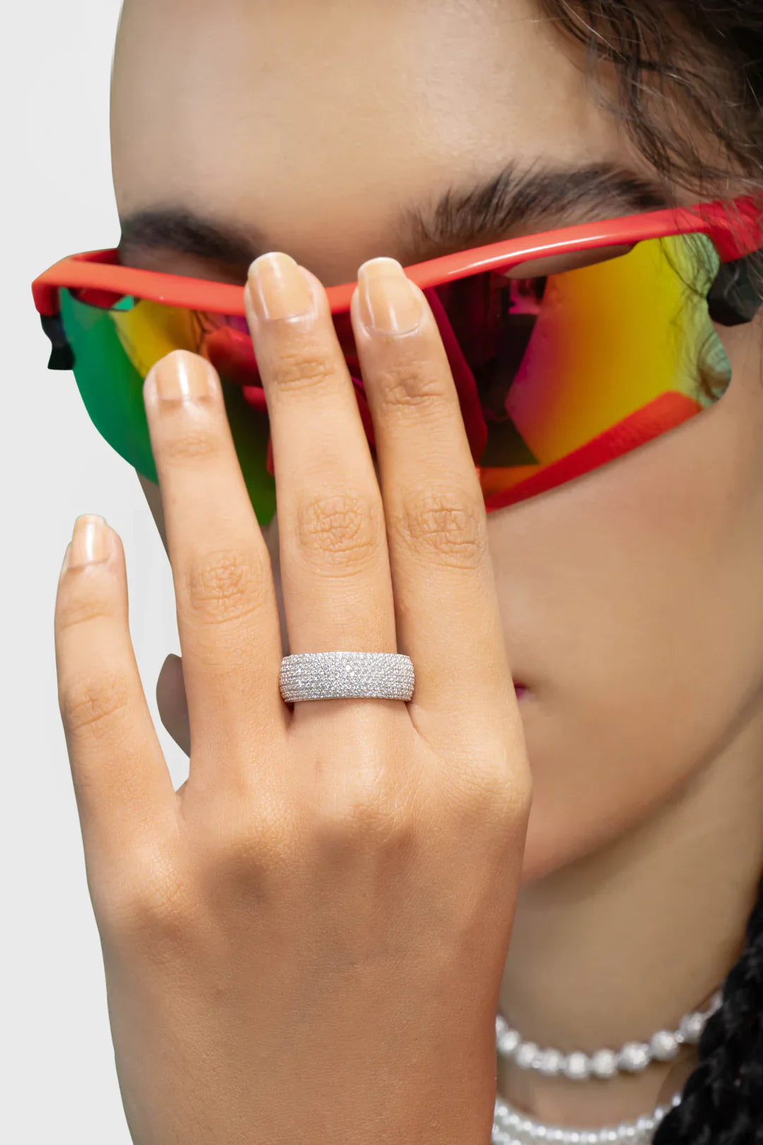 7 Layer Iced Out Ring