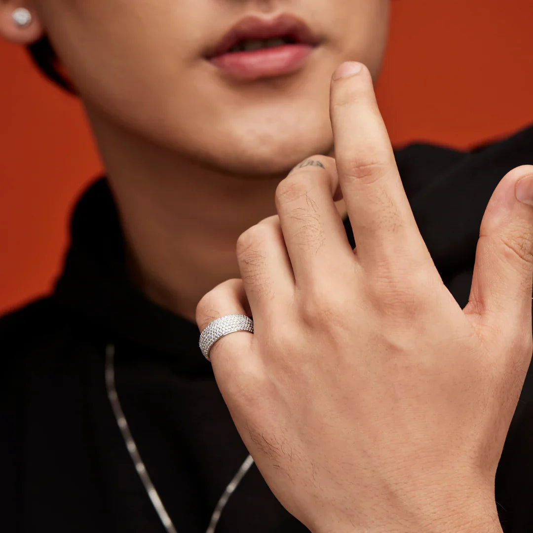 7 Layer Iced Out Ring