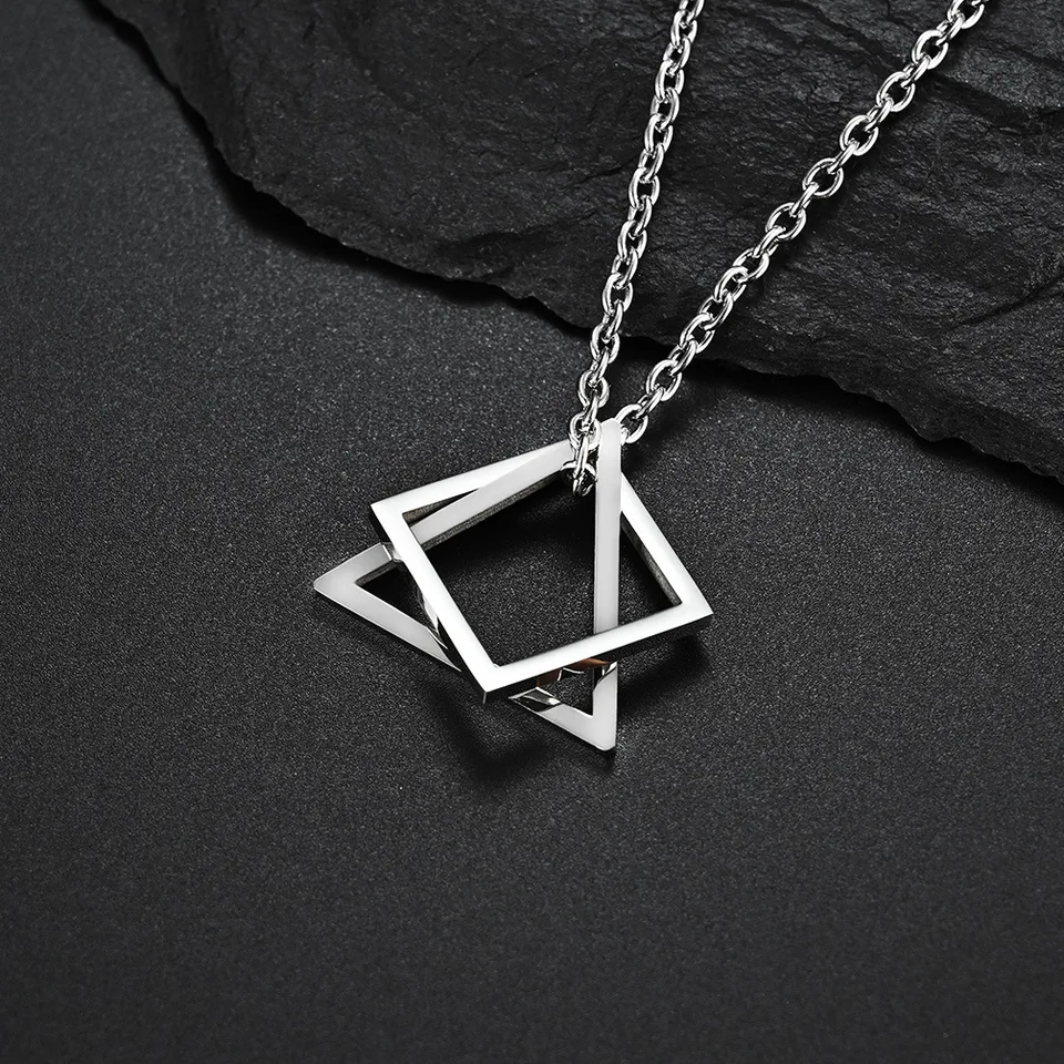 Triangle necklace for men- UA. Galleryy